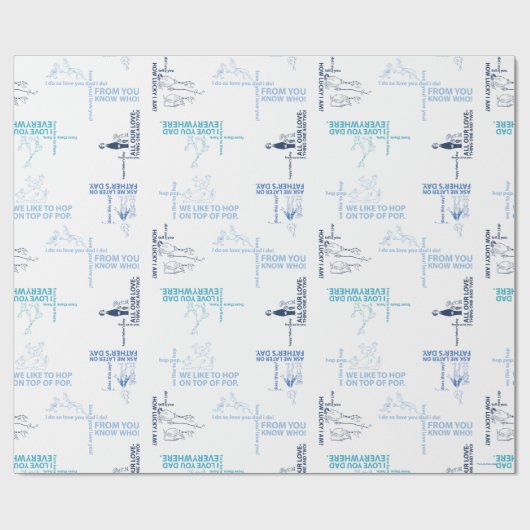 Dr. Seuss | Vatertag Zitatmuster Geschenkpapier (Flach)