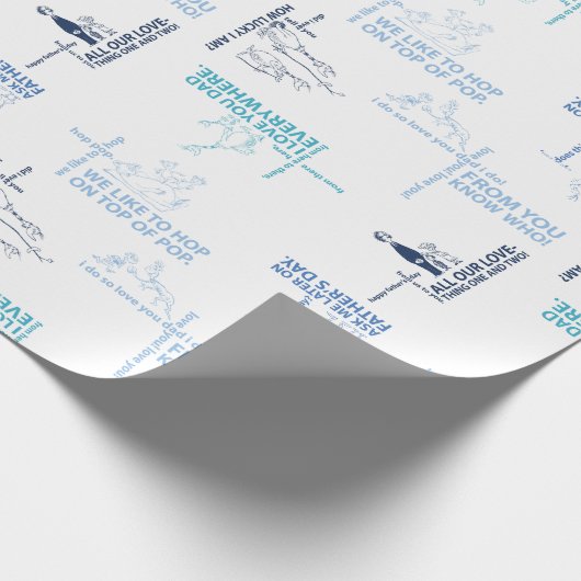 Dr. Seuss | Vatertag Zitatmuster Geschenkpapier (Ecke)