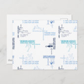 Dr. Seuss | Vatertag Zitatmuster Postkarte (Vorne/Hinten)