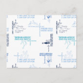 Dr. Seuss | Vatertag Zitatmuster Postkarte (Vorderseite)