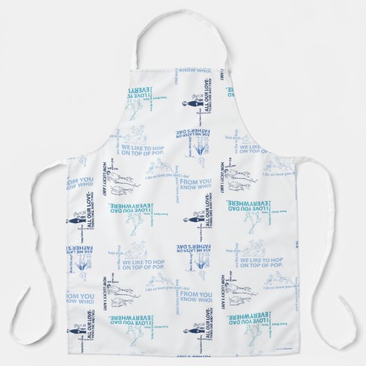 Dr. Seuss | Vatertag Zitatmuster Schürze (Vorderseite)