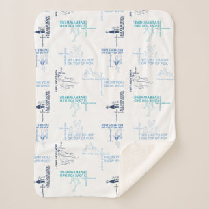 Dr. Seuss Vatertags-Zitatmuster Sherpadecke
