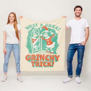 Dr. Seuss Was für ein großartiger Grinch-trick! Fleecedecke