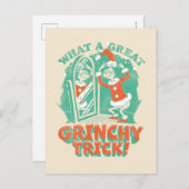 Dr. Seuss | Was für ein großartiger Grinchy Trick! Postkarte (Vorne/Hinten)