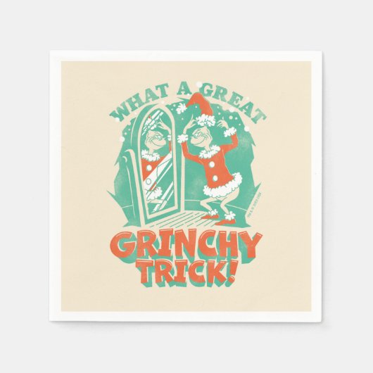 Dr. Seuss | Was für ein großartiger Grinchy Trick! Serviette (Vorderseite)