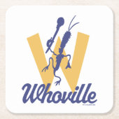 Dr. Seuss | Who-ville-Logo Rechteckiger Pappuntersetzer (Vorderseite)