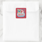 Dr. Seuss | Who-ville - Whos-Wappen Quadratischer Aufkleber (Tasche)