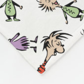 Dr. Seuss Whoville Characters Festive Pattern Fleecedecke (Ecke)