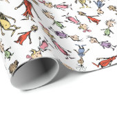 Dr. Seuss Whoville Characters Festive Pattern Geschenkpapier (Rolleneckpunkt)