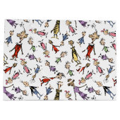 Dr. Seuss Whoville Characters Festive Pattern Große Geschenktüte (Rückseite)