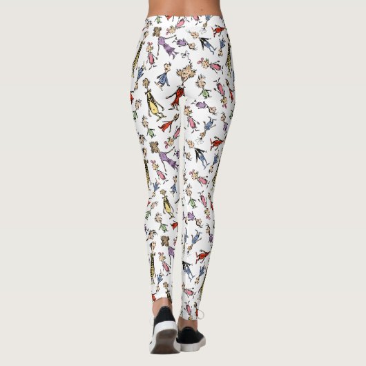 Dr. Seuss Whoville Characters Festive Pattern Leggings (Rückseite)