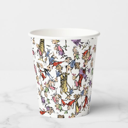 Dr. Seuss Whoville Characters Festive Pattern Pappbecher (Rückseite)