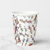 Dr. Seuss Whoville Characters Festive Pattern Pappbecher (Rechts)