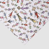 Dr. Seuss Whoville Characters Festive Pattern Seidenpapier (Ausschnitt)