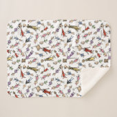 Dr. Seuss Whoville Characters Festive Pattern Sherpadecke (Vorderseite (Horizontal))