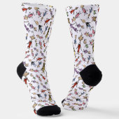 Dr. Seuss Whoville Characters Festive Pattern Socken (Gewinkelt)