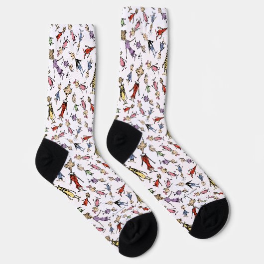 Dr. Seuss Whoville Characters Festive Pattern Socken (Rechts)