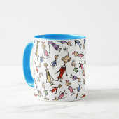 Dr. Seuss Whoville Characters Festive Pattern Tasse (Vorderseite Links)