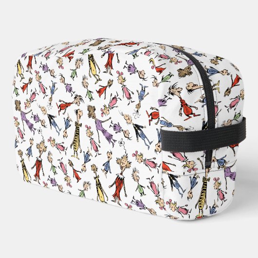 Dr. Seuss Whoville Characters Festive Pattern Waschbeutel (Linke Seite)