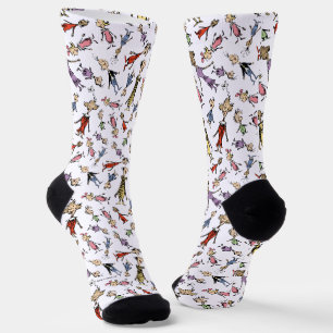 Dr. Seuss Whoville Charaktere Festives Muster Socken