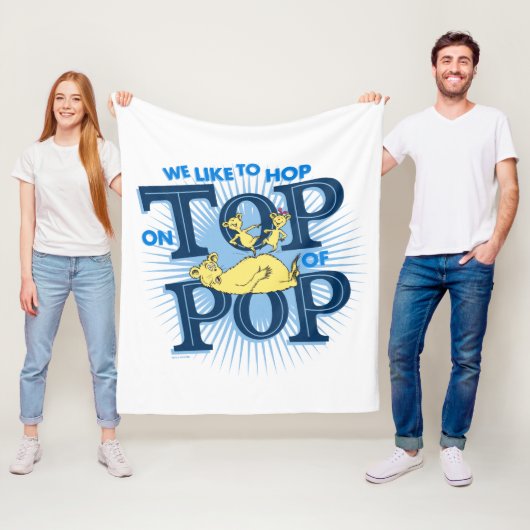 Dr. Seuss | Wir möchten auf Pop klatschen Fleecedecke (Beispiel)