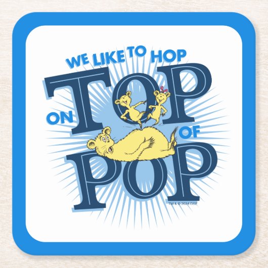 Dr. Seuss | Wir möchten auf Pop klatschen Rechteckiger Pappuntersetzer (Vorderseite)