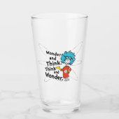 Dr. Seuss | Wonder and Think. Denken Sie nach. Glas (Vorderseite)