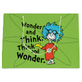 Dr. Seuss | Wonder and Think. Denken Sie nach. Große Geschenktüte (Vorderseite)