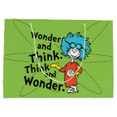 Dr. Seuss | Wonder and Think. Denken Sie nach. Große Geschenktüte (Rückseite)