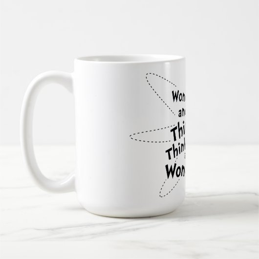 Dr. Seuss | Wonder and Think. Denken Sie nach. Kaffeetasse (Links)