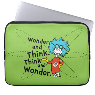 Dr. Seuss Wonder and Think. Denken Sie nach. Laptopschutzhülle