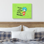 Dr. Seuss | Wonder and Think. Denken Sie nach. Leinwanddruck (Insitu (Schlafzimmer))