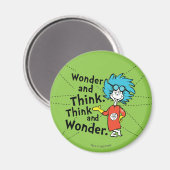 Dr. Seuss | Wonder and Think. Denken Sie nach. Magnet (Vorderseite/Rückseite)