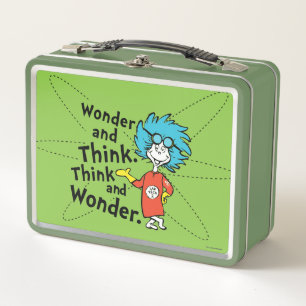 Dr. Seuss Wonder and Think. Denken Sie nach. Metall Brotdose