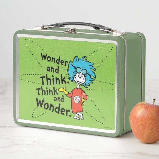 Dr. Seuss | Wonder and Think. Denken Sie nach. Metall Brotdose (Beispiel)