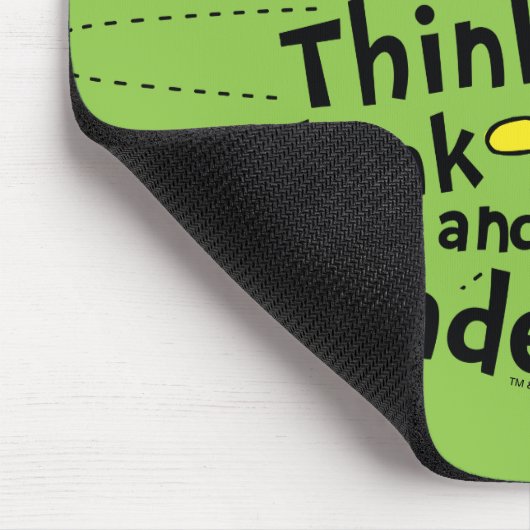 Dr. Seuss | Wonder and Think. Denken Sie nach. Mousepad (Ecke)