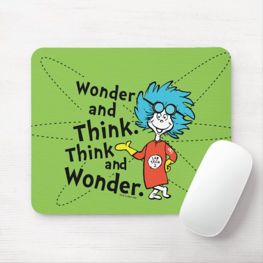Dr. Seuss | Wonder and Think. Denken Sie nach. Mousepad (Mit Mouse)