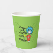 Dr. Seuss | Wonder and Think. Denken Sie nach. Pappbecher (Vorderseite)