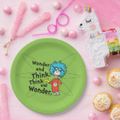 Dr. Seuss | Wonder and Think. Denken Sie nach. Pappteller (Party)