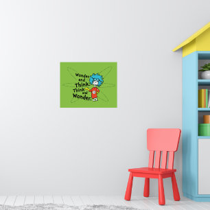 Dr. Seuss   Wonder and Think. Denken Sie nach. Poster