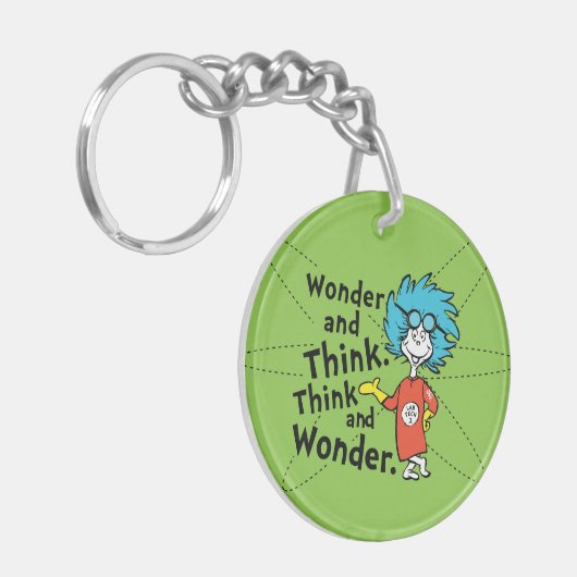 Dr. Seuss | Wonder and Think. Denken Sie nach. Schlüsselanhänger (Vorderseite links)