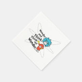 Dr. Seuss | Wonder and Think. Denken Sie nach. Serviette (Ecke)