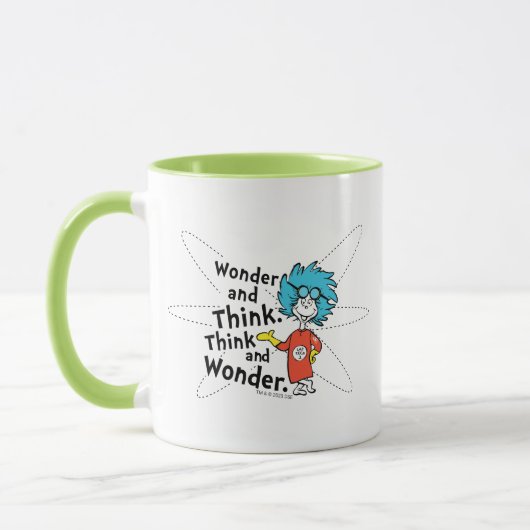 Dr. Seuss | Wonder and Think. Denken Sie nach. Tasse (Links)