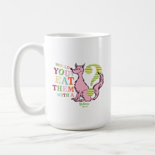 Dr. Seuss | Würdest du sie mit einem Fuchs essen? Kaffeetasse (Links)