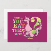 Dr. Seuss | Würdest du sie mit einem Fuchs essen? Postkarte (Vorne/Hinten)