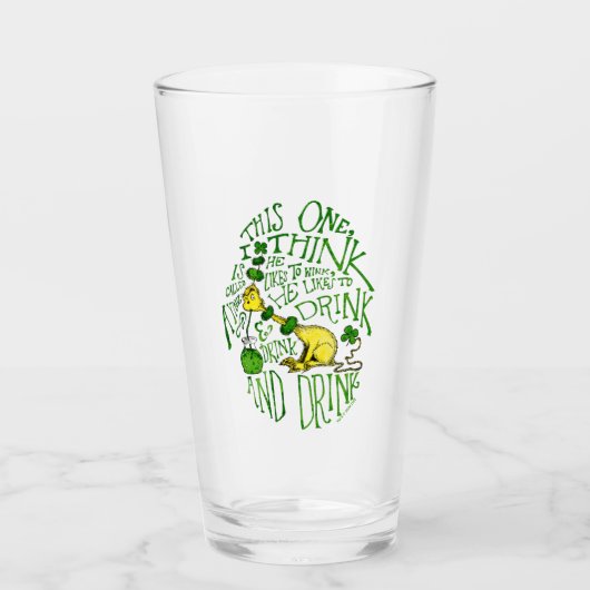 Dr. Seuss | Yink - St. Patrick's Day Glas (Vorderseite)