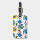 Dr. Seuss | Zeichen mit Stiften Muster Gepäckanhänger (Vorderseite vertikal)