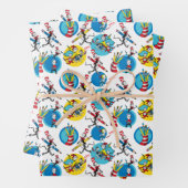 Dr. Seuss | Zeichen mit Stiften Muster Geschenkpapier Set (Beispiel)