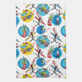 Dr. Seuss | Zeichen mit Stiften Muster Geschirrtuch (Vertikal)