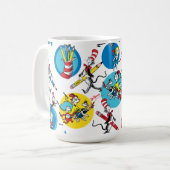Dr. Seuss | Zeichen mit Stiften Muster Kaffeetasse (Vorderseite Links)